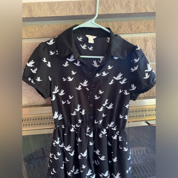 Bird Print Dress - Picture 3 of 5